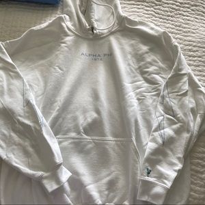 Alpha Phi lightning sleeve sweatshirt